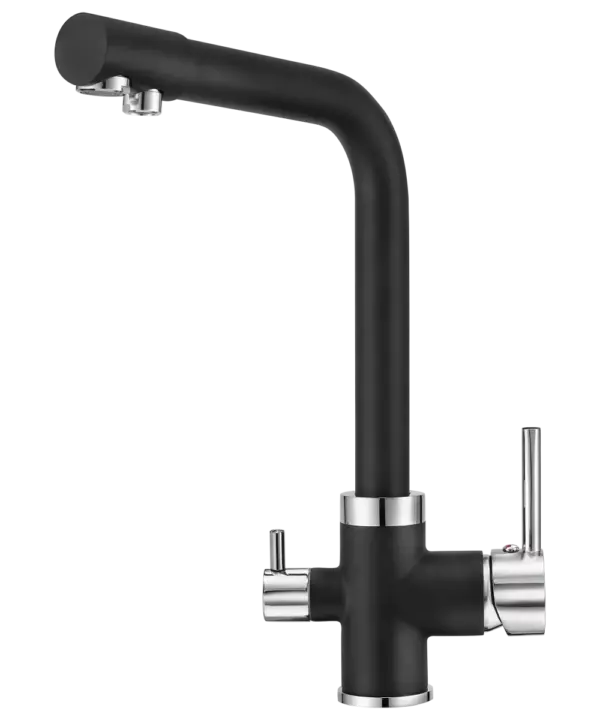 Кухонный смеситель GEOS DEEP BLACK