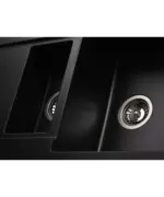Кухонная мойка MODENA 1,5B2D BLACK METALLIC 3