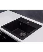 Кухонная мойка MODENA 1B BLACK METAL. - 2