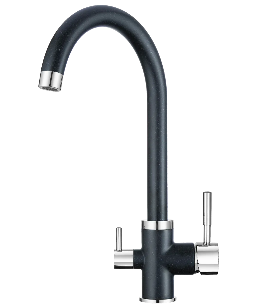 2168_shvarc Кухонный смеситель KARIA ANTHRACITE - 1