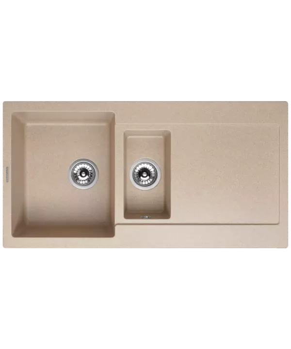 Кухонная мойка MODENA 1,5B2D BEIGE - 1