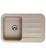 Кухонная мойка LIRA 1B1D BEIGE