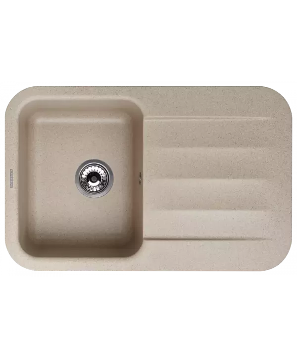 Кухонная мойка LIRA 1B1D BEIGE