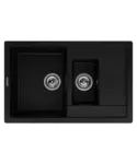 Кухонная мойка MODENA 1,5B1D BLACK METALLIC