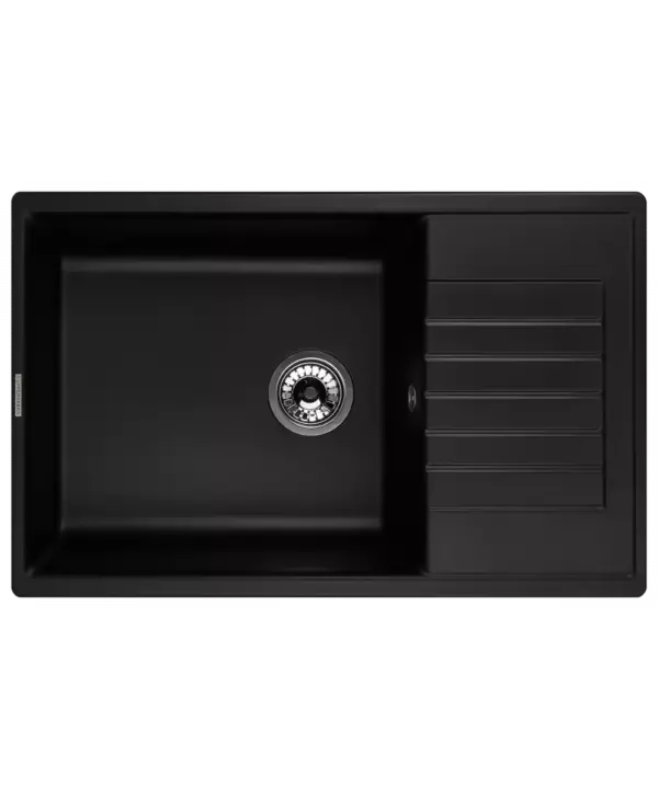 Кухонная мойка ROYS 1B1D BLACK METALLIC - 1