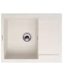 Кухонная мойка MODENA 1B1D WHITE ALABASTER