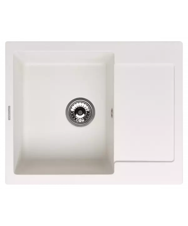 Кухонная мойка MODENA 1B1D WHITE ALABASTER